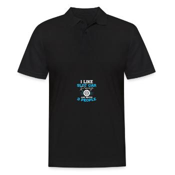 RC Car Track Slot Car Racing RC Racing - Männer Poloshirt - Schwarz - Vorne - Kai (181cm)