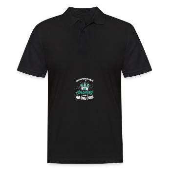 Gnomies Gartenarbeit Gartenzwerg - Männer Poloshirt - Schwarz - Vorne - Kai (181cm)