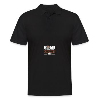 Gnomies Gartenarbeit Gartenzwerg - Männer Poloshirt - Schwarz - Vorne - Kai (181cm)