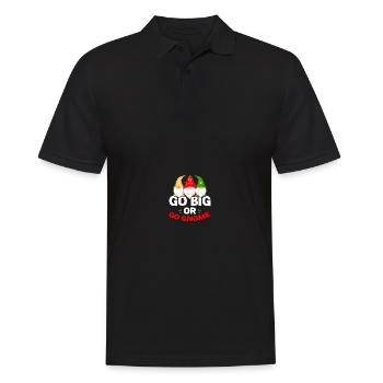 Gnomies Gartenarbeit Gartenzwerg - Männer Poloshirt - Schwarz - Vorne - Kai (181cm)