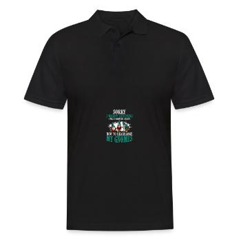 Gnomies Gartenarbeit Gartenzwerg - Männer Poloshirt - Schwarz - Vorne - Kai (181cm)