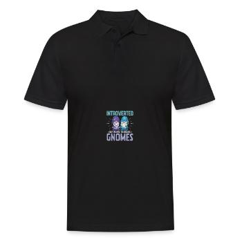 Gnomies Gartenarbeit Gartenzwerg - Männer Poloshirt - Schwarz - Vorne - Kai (181cm)