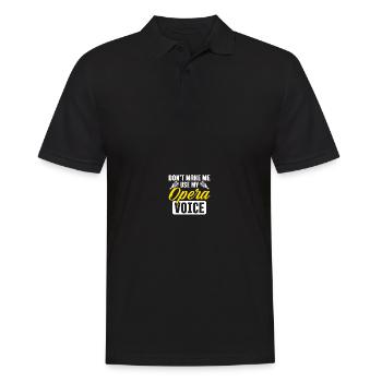 Musik Musical Chor Oper Sängerin - Männer Poloshirt - Schwarz - Vorne - Kai (181cm)