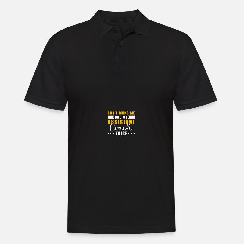 Assistenztrainer - Männer Poloshirt - Schwarz