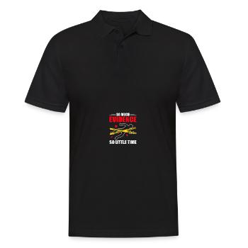 Private detective team Tatort Forensic Science - Men's Polo Shirt - black - Front - Kai (181cm)