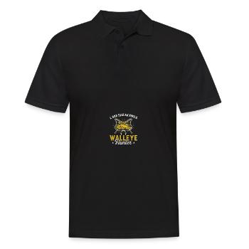 Chasseur de doré jaune Pêche au doré - Polo Homme - noir - Devant - Kai (181cm)