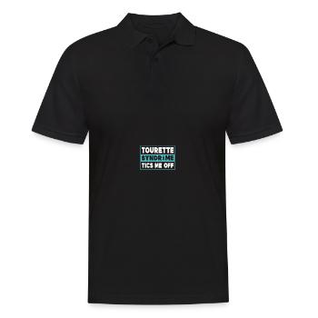 Bewusstsein für das Tourette-Syndrom - Männer Poloshirt - Schwarz - Vorne - Kai (181cm)