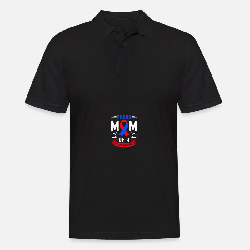 Angeborener Herzfehler CHD-Bewusstsein - Männer Poloshirt - Schwarz