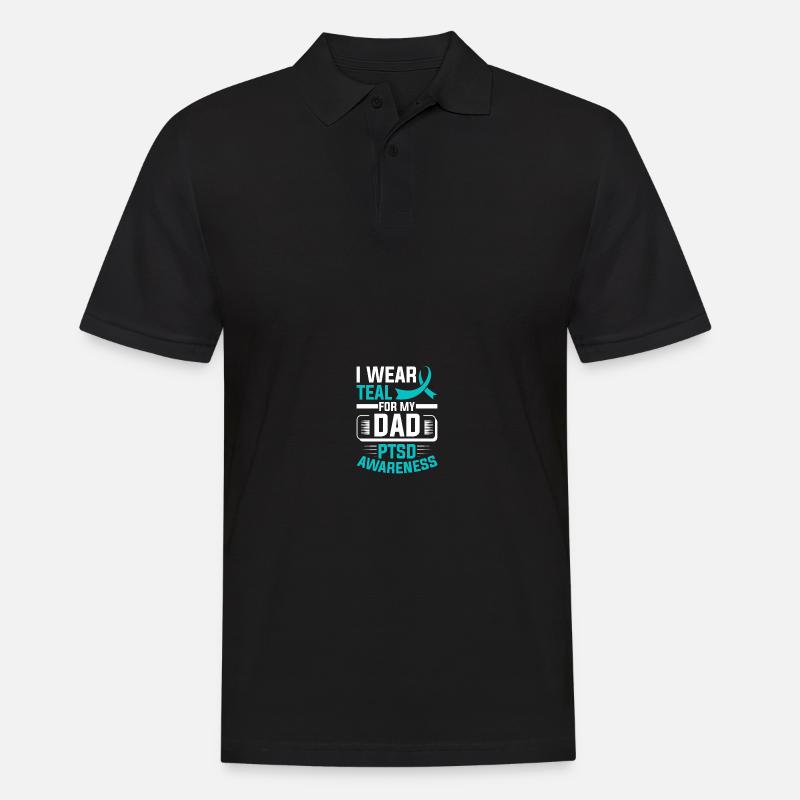PTSD-Bewusstsein - Männer Poloshirt - Schwarz