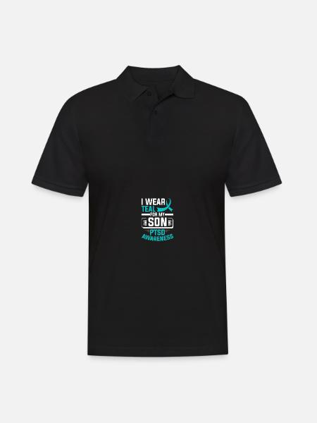 PTSD Awareness - Men's Polo Shirt - black