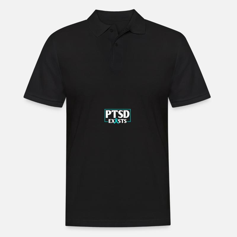 PTSD-Bewusstsein - Männer Poloshirt - Schwarz