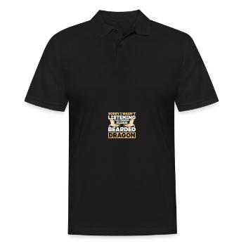 Bartagame - Männer Poloshirt - Schwarz - Vorne - Kai (181cm)