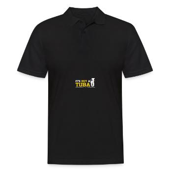 Deep brass marching baritone euphonium - Men's Polo Shirt - black - Front - Kai (181cm)