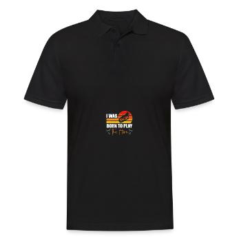 Deep brass marching baritone euphonium - Men's Polo Shirt - black - Front - Kai (181cm)