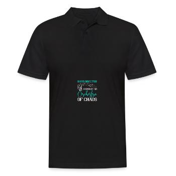Chapel teacher Kapellmeister - Men's Polo Shirt - black - Front - Kai (181cm)
