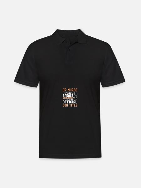 Infirmière à l’urgence - Polo Homme - noir