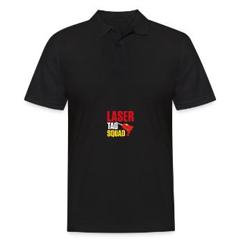 Lasertag Laser Tag - Men's Polo Shirt - black - Front - Kai (181cm)
