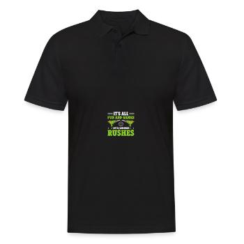 Lasertag Laser Tag - Men's Polo Shirt - black - Front - Kai (181cm)