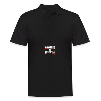 Lasertag Laser Tag - Men's Polo Shirt - black - Front - Kai (181cm)
