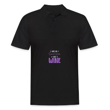 Travailleur social scolaire - Polo Homme - noir - Devant - Kai (181cm)