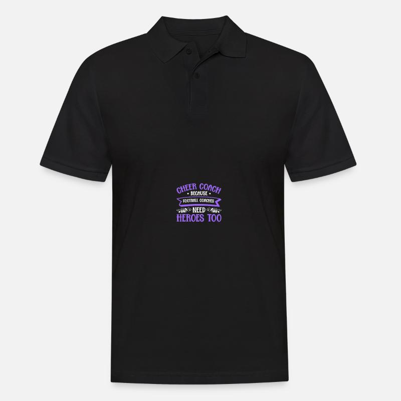 Cheerleading Coach Cheer Coach - Männer Poloshirt - Schwarz