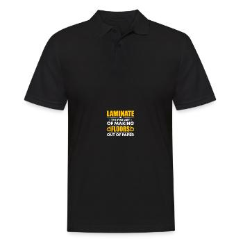 Flooring installation Flooring installers Contractors - Men's Polo Shirt - black - Front - Kai (181cm)