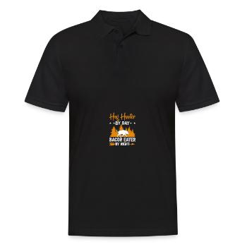 Hog Hunter Schweinejagd - Männer Poloshirt - Schwarz - Vorne - Kai (181cm)
