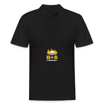 Hog Hunter Schweinejagd - Männer Poloshirt - Schwarz - Vorne - Kai (181cm)