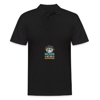 Hog Hunter Schweinejagd - Männer Poloshirt - Schwarz - Vorne - Kai (181cm)