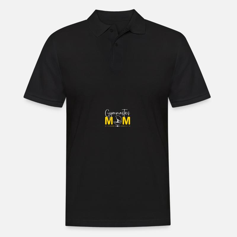 Stolze Gymnastik-Mutter - Männer Poloshirt - Schwarz