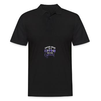 Stolze Gymnastik-Mutter - Männer Poloshirt - Schwarz - Vorne - Kai (181cm)