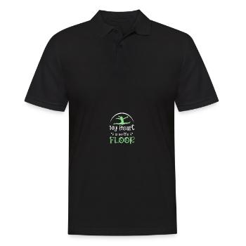 Stolze Gymnastik-Mutter - Männer Poloshirt - Schwarz - Vorne - Kai (181cm)