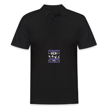 Stolze Gymnastik-Mutter - Männer Poloshirt - Schwarz - Vorne - Kai (181cm)