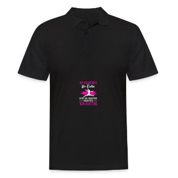 Stolze Gymnastik-Mutter - Männer Poloshirt - Schwarz - Vorne - Kai (181cm)