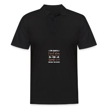 Stolze Gymnastik-Mutter - Männer Poloshirt - Schwarz - Vorne - Kai (181cm)