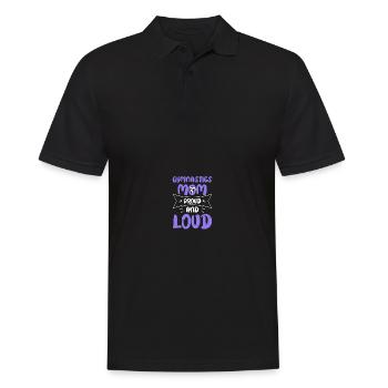 Stolze Gymnastik-Mutter - Männer Poloshirt - Schwarz - Vorne - Kai (181cm)