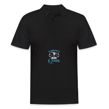 Stolze Gymnastik-Mutter - Männer Poloshirt - Schwarz - Vorne - Kai (181cm)