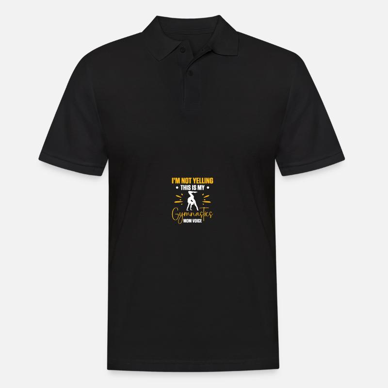 Stolze Gymnastik-Mutter - Männer Poloshirt - Schwarz