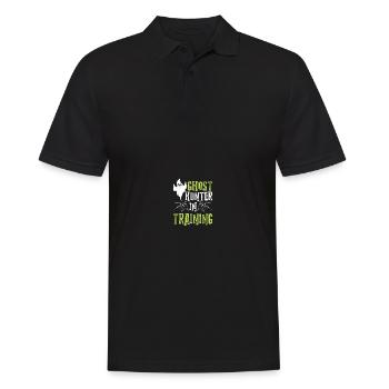 Paranormaler Ermittler Geisterjäger - Männer Poloshirt - Schwarz - Vorne - Kai (181cm)