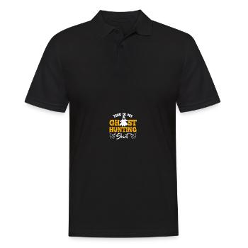 Paranormaler Ermittler Geisterjäger - Männer Poloshirt - Schwarz - Vorne - Kai (181cm)