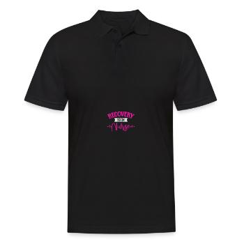 PACU Krankenschwester Aufwachraum Krankenschwester - Männer Poloshirt - Schwarz - Vorne - Kai (181cm)