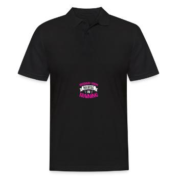PACU Krankenschwester Aufwachraum Krankenschwester - Männer Poloshirt - Schwarz - Vorne - Kai (181cm)