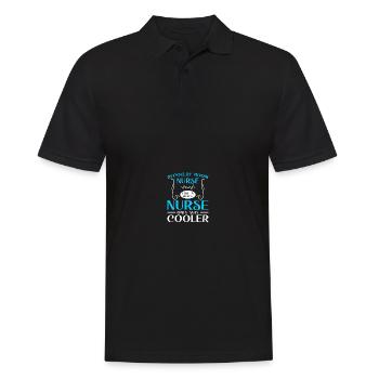 PACU Krankenschwester Aufwachraum Krankenschwester - Männer Poloshirt - Schwarz - Vorne - Kai (181cm)