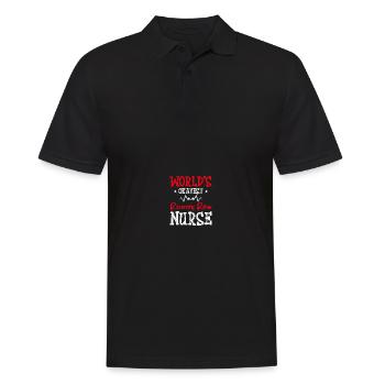 PACU Krankenschwester Aufwachraum Krankenschwester - Männer Poloshirt - Schwarz - Vorne - Kai (181cm)