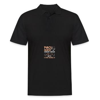 PACU Krankenschwester Aufwachraum Krankenschwester - Männer Poloshirt - Schwarz - Vorne - Kai (181cm)