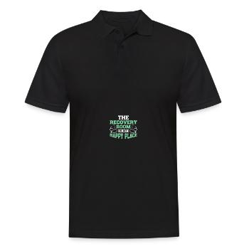 PACU Krankenschwester Aufwachraum Krankenschwester - Männer Poloshirt - Schwarz - Vorne - Kai (181cm)