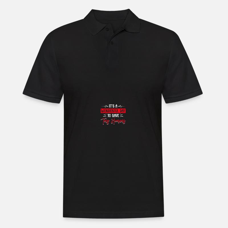 NICU-Schwester - Männer Poloshirt - Schwarz