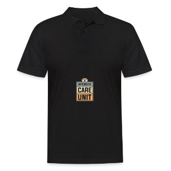 Nurse Intensive Care ICU - Men's Polo Shirt - black - Front - Kai (181cm)
