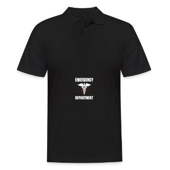 Notaufnahme ER Krankenschwester Notaufnahme - Männer Poloshirt - Schwarz - Vorne - Kai (181cm)