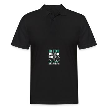 Service d’urgence Technicien URGENCE ER Tech - Polo Homme - noir - Devant - Kai (181cm)